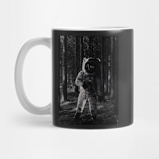 Astronaut in forest Mug